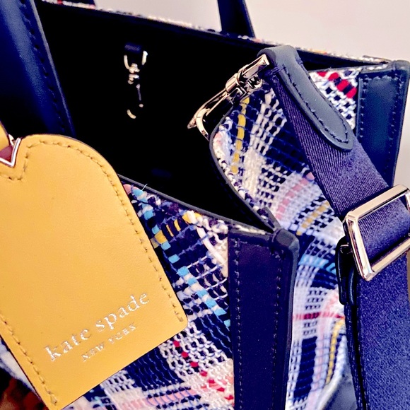 ♠️ Kate Spade NY | Manhattan Tweed Small Tote Bag - Picture 2 of 4